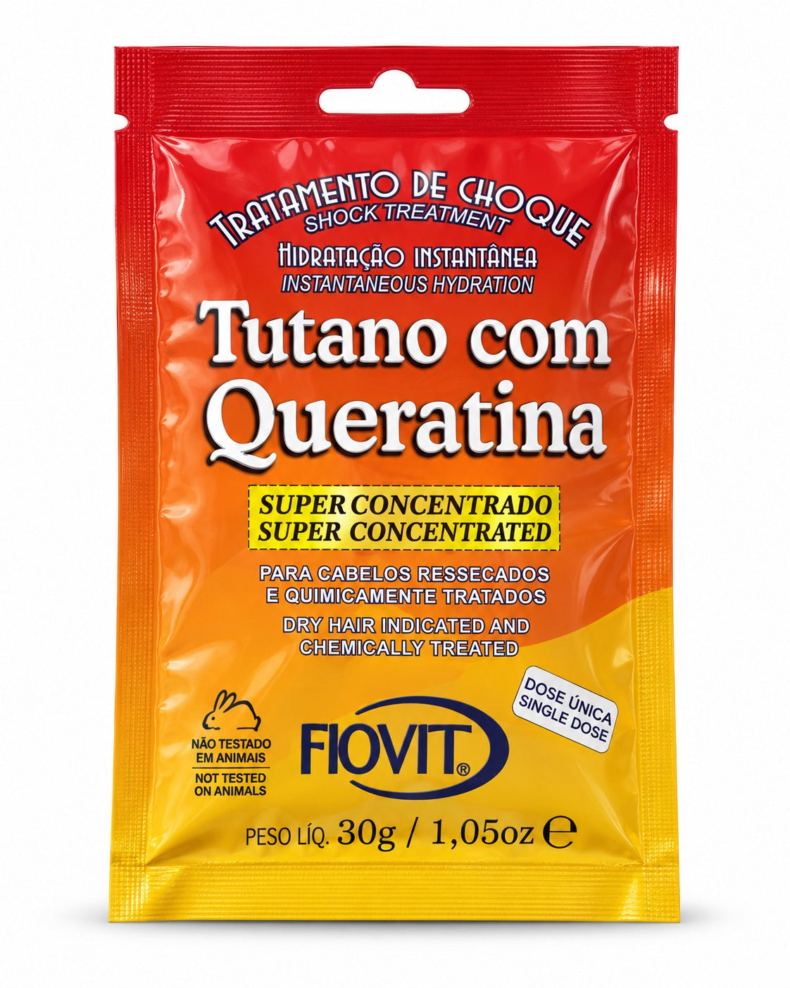 Tratamento de Choque Tutano com Queratina Fiovit 30g