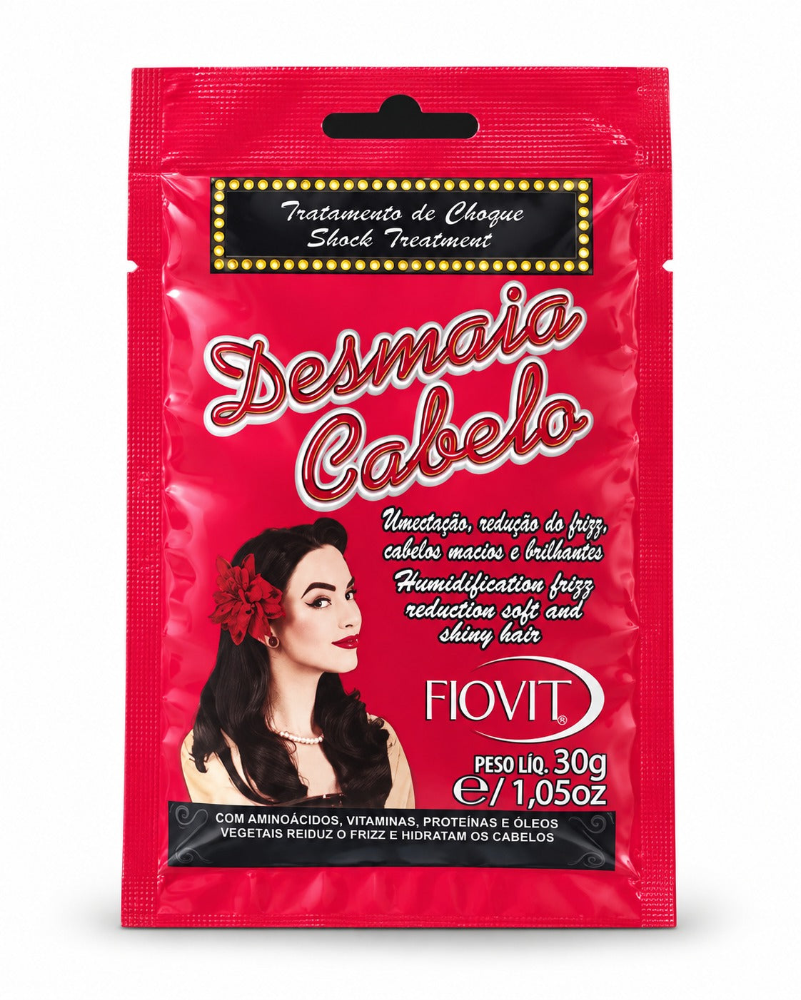 Tratamento de Choque Desmaia Cabelo Fiovit 30g