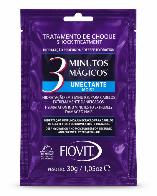 Tratamento de Choque 3 Minutos Mágicos Umectante Fiovit 30g