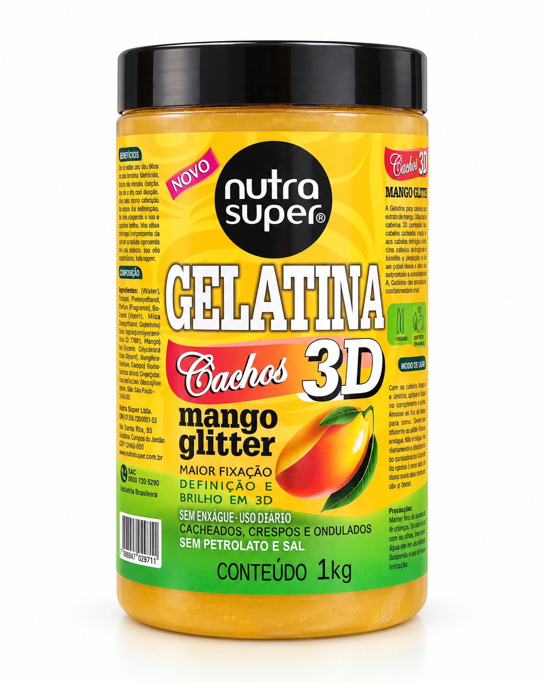 Gelatina Nutra Super Manga Glitter 300 g