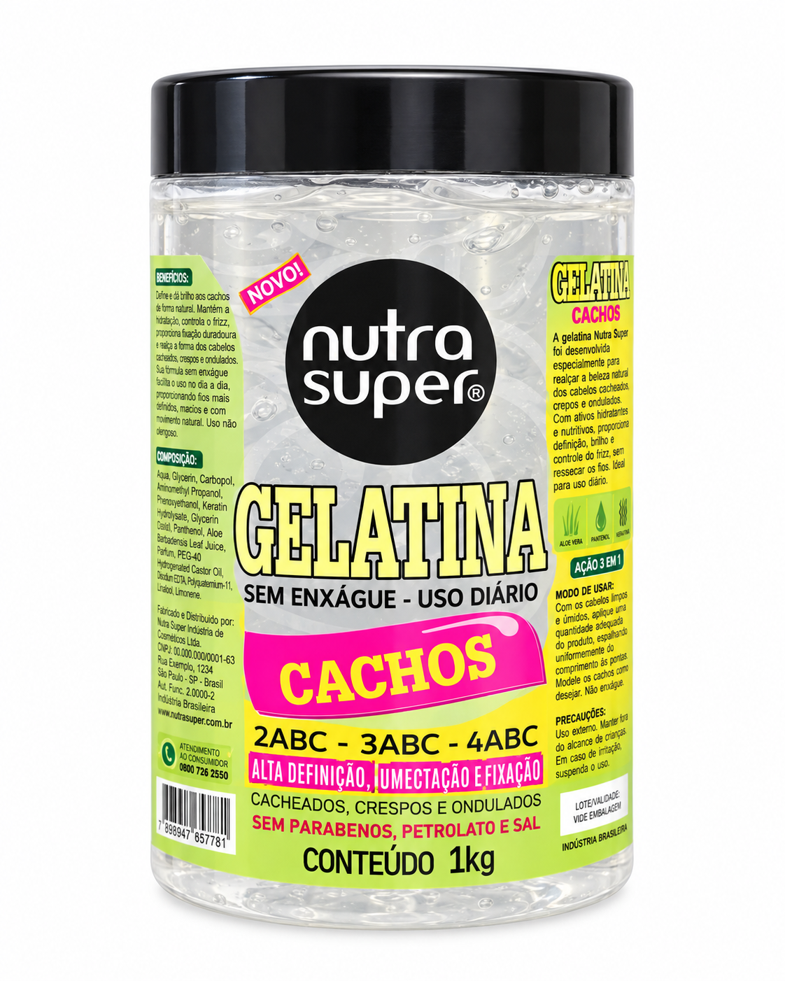 Gelatina Nutra Super Super Cachos