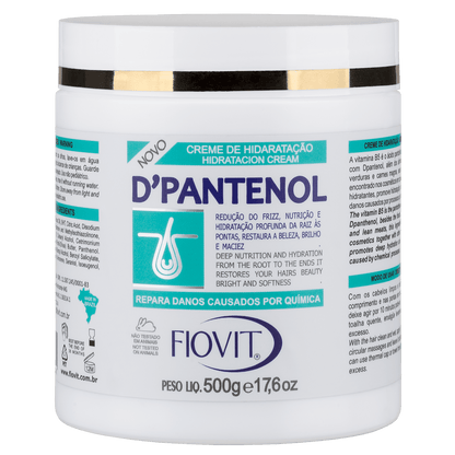 CREME DE HIDRATAÇAO PANTENOL FIOVIT 500G