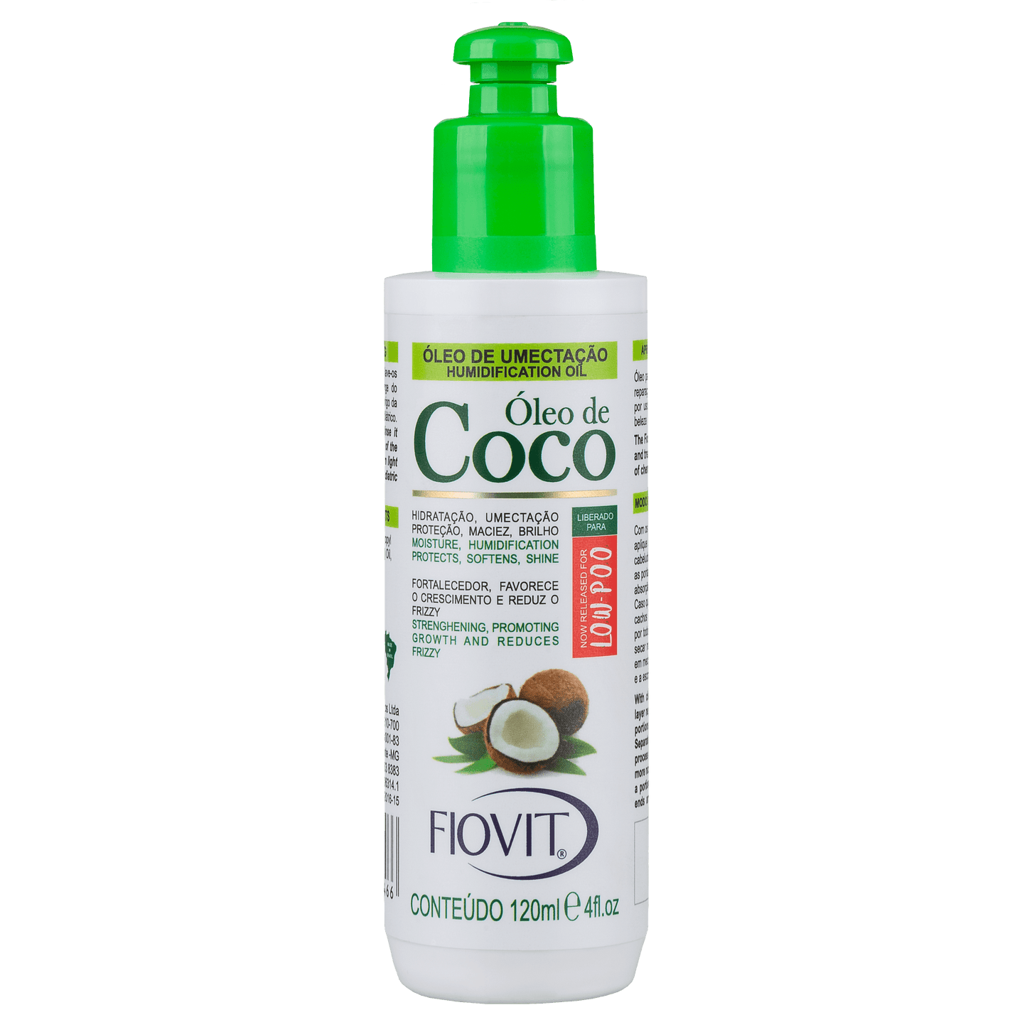 ÓLEO DE UMECTAÇÃO ÓLEO DE COCO 100ML